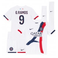 Paris Saint-Germain Goncalo Ramos #9 Fotballklær Bortedraktsett Barn 2024-25 Kortermet (+ korte bukser)